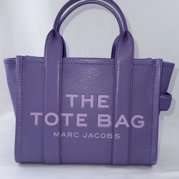 NWT MARC JACOBS SMALL LEATHER TOTE lavender color - Picture 5 of 8